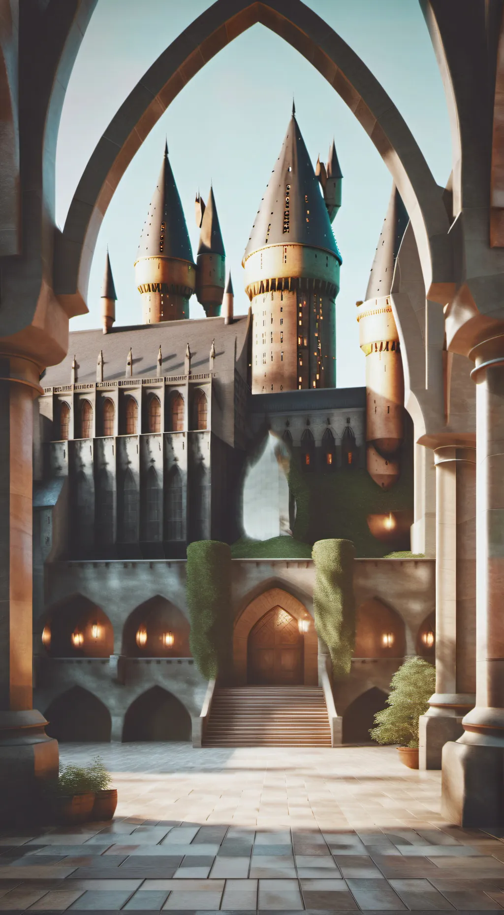 ai character: hogwarts background