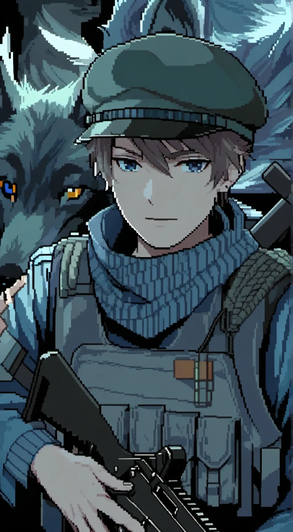 ai character: Koinne G. VAKISE.  background