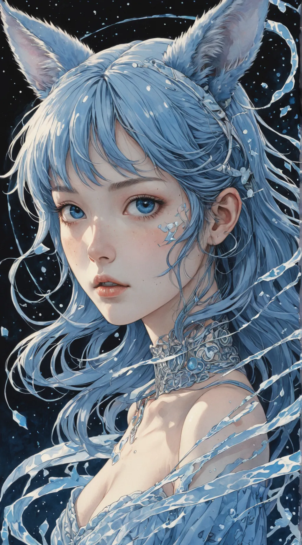 ai character: Luna background