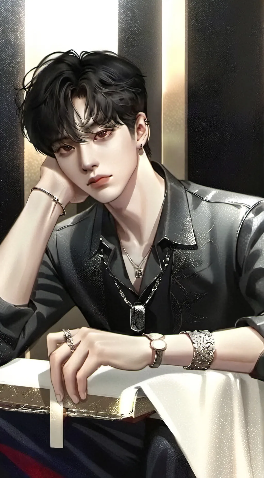 ai character: 🫰Кейл🫰 background