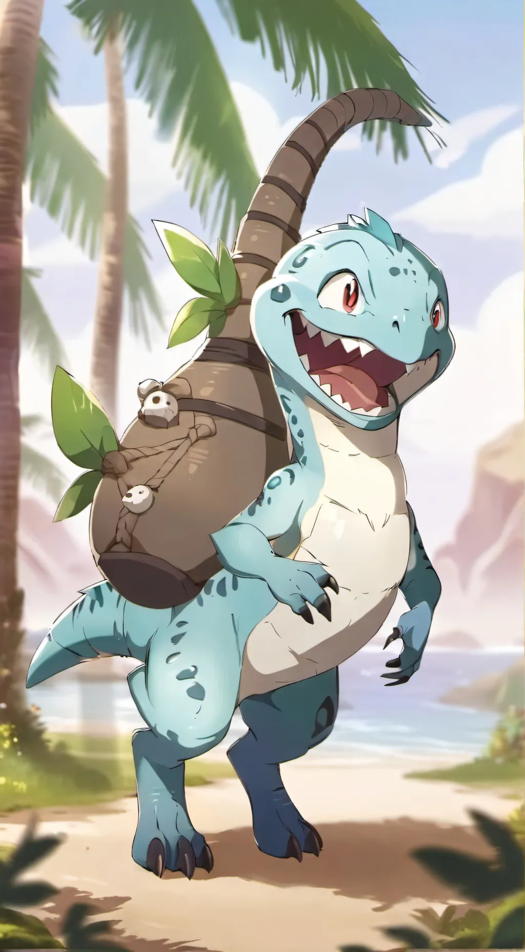 ai character: op's easter  background