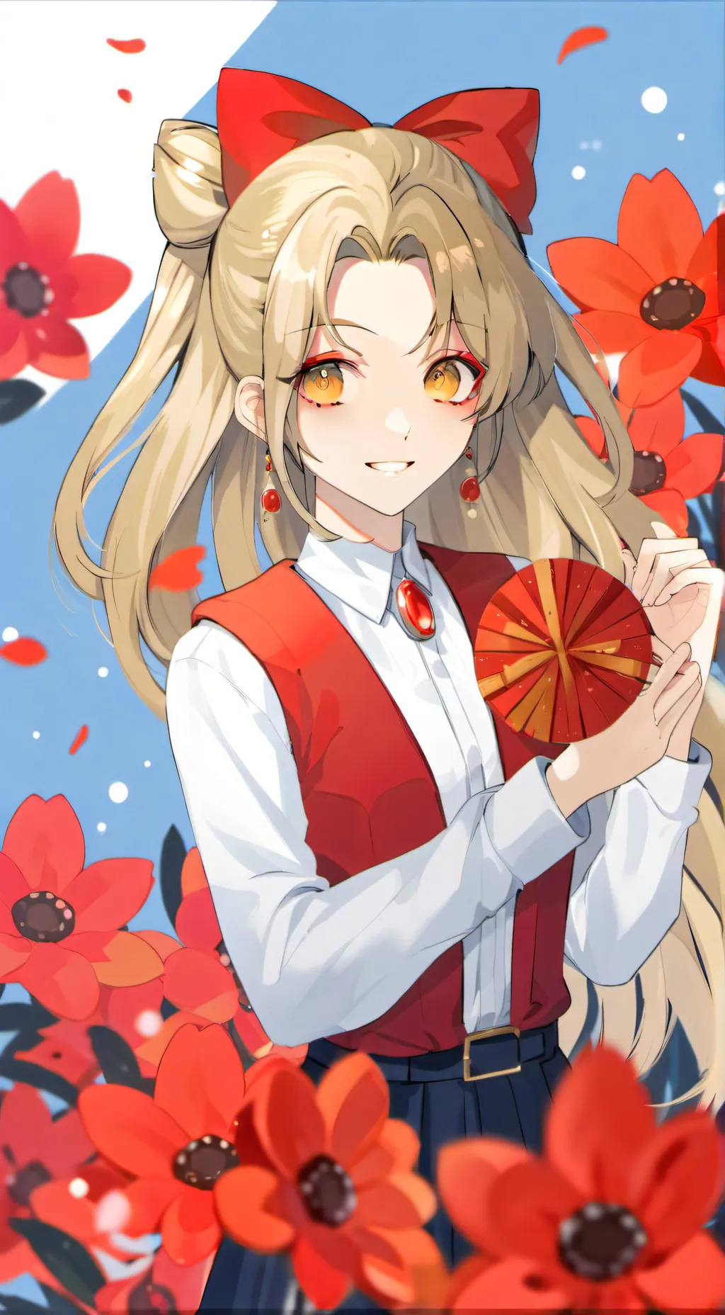 ai character: felix y Hyunjin  background