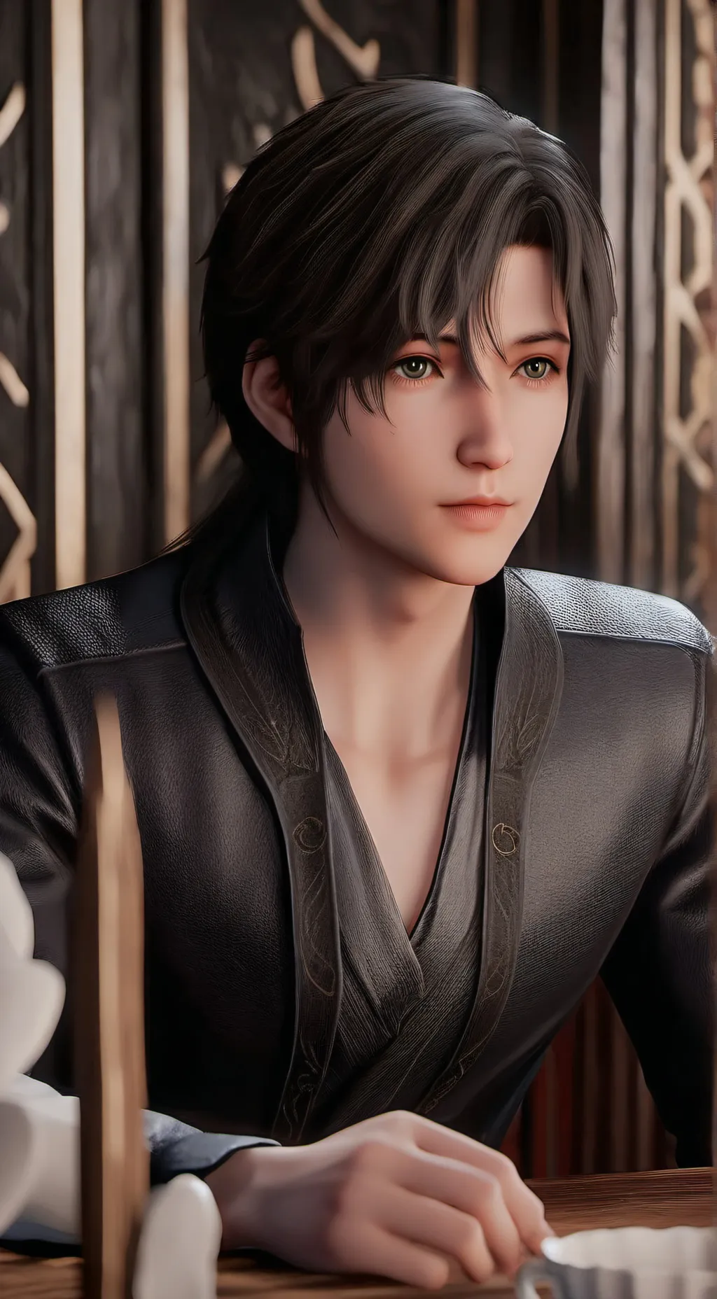 ai character: Ray background