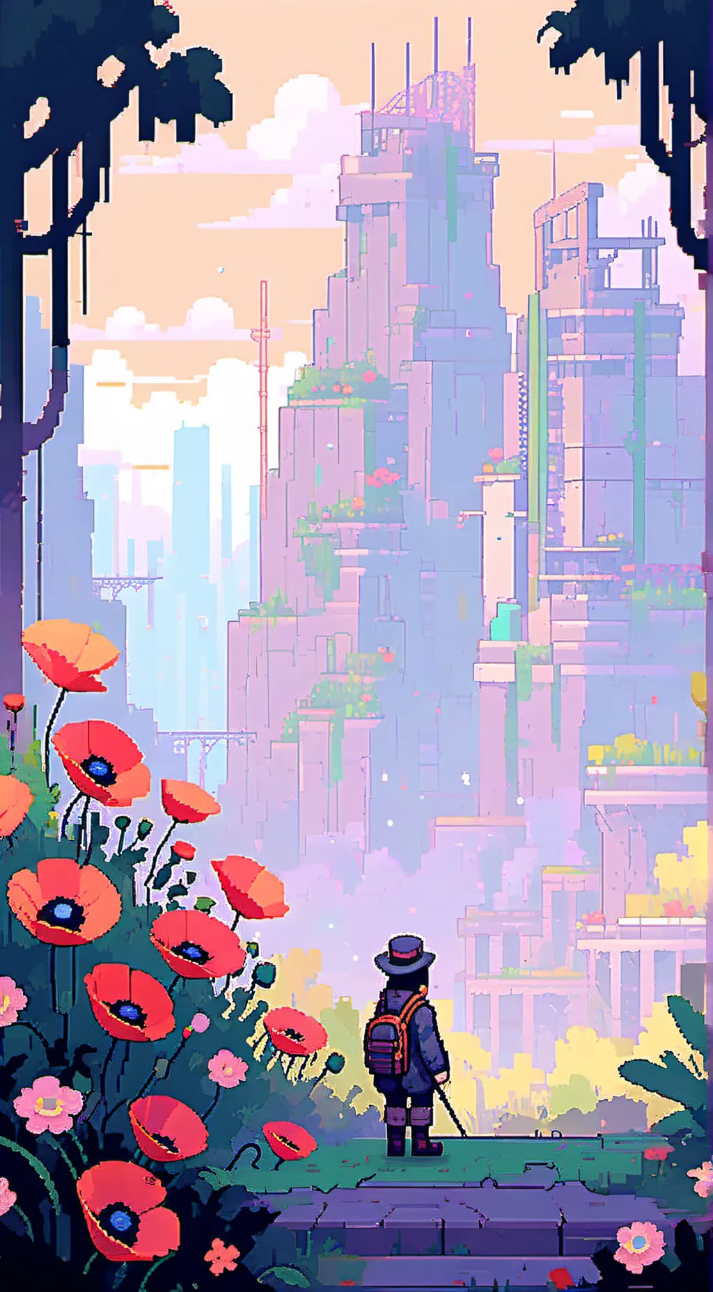 ai character: huggy te persigue background