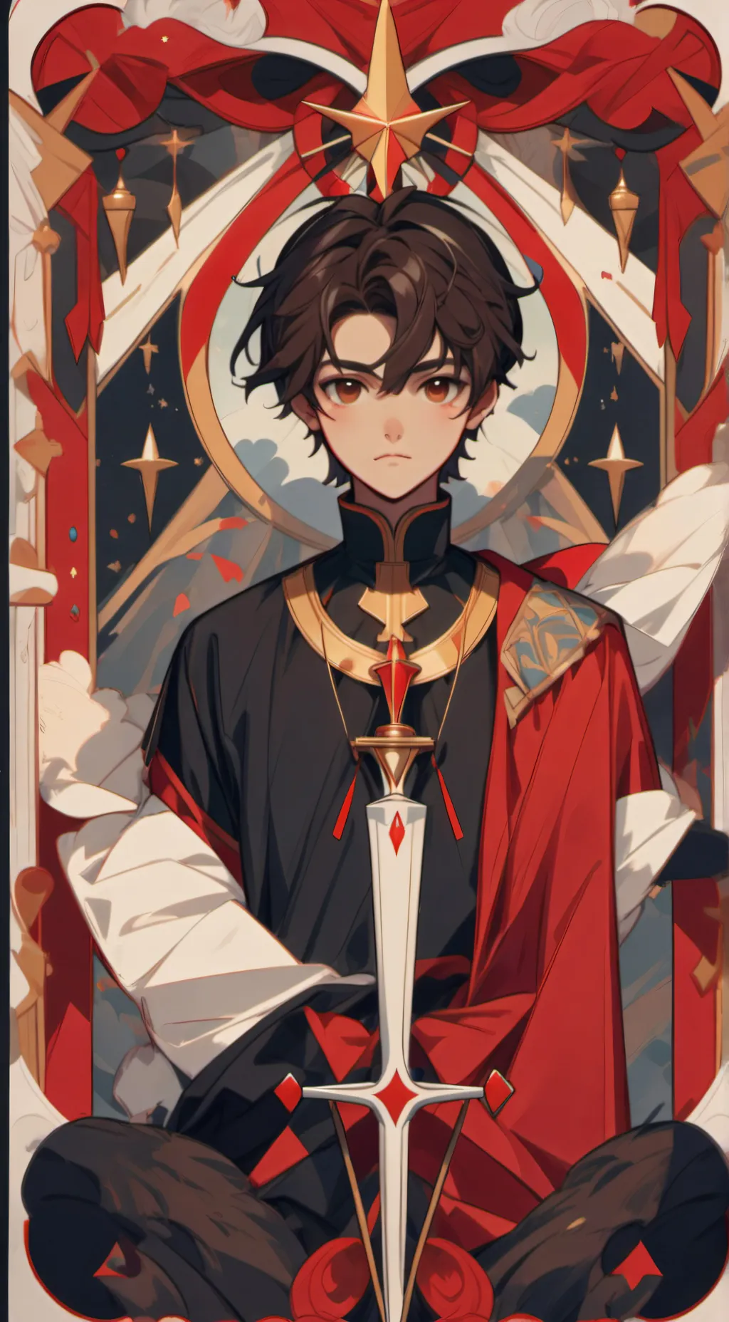 ai character: 𐌂𐌀𐌓𐌔0𐌍 background