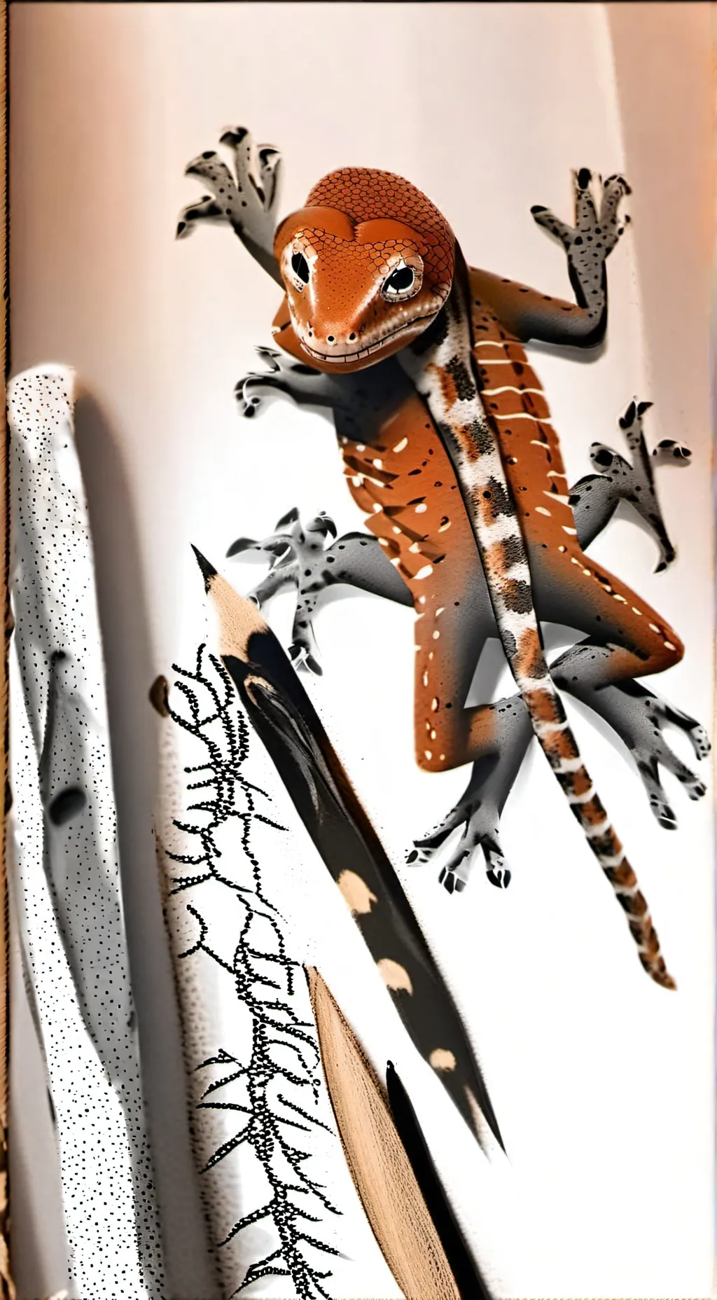 ai character: el lagarto y background