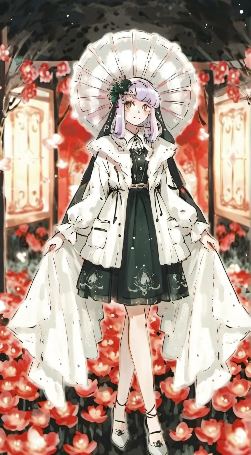 ai character: TV woman Lindurosa background