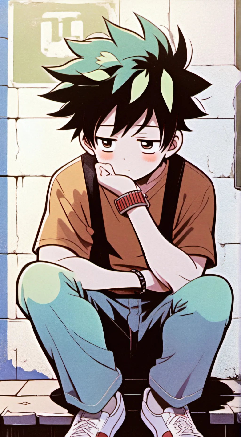 ai character: Let,him,go...... background