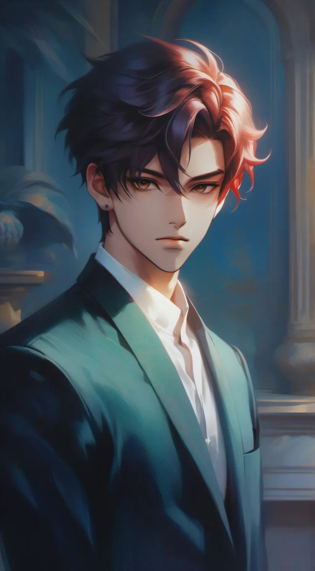 ai character: Kaito Hoshino background