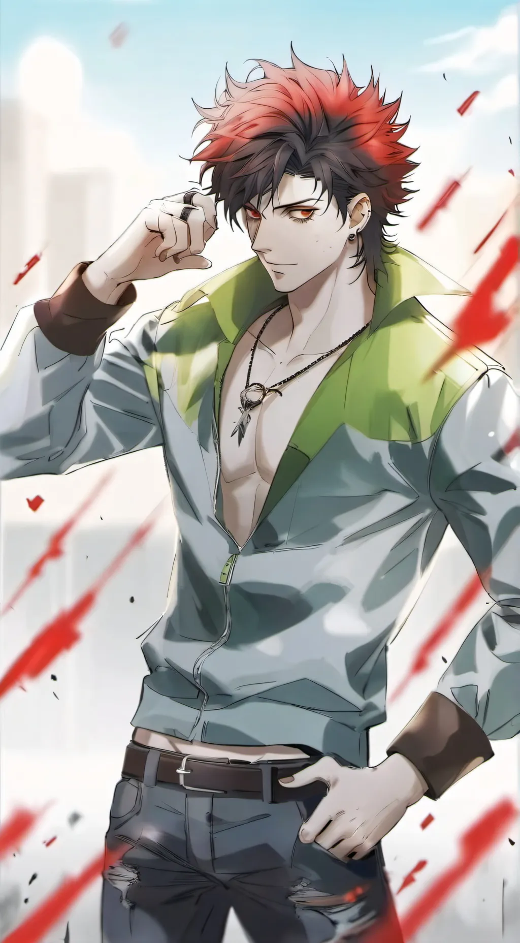 ai character: ✡𝕭𝖑𝖆𝖟𝖊✡ background