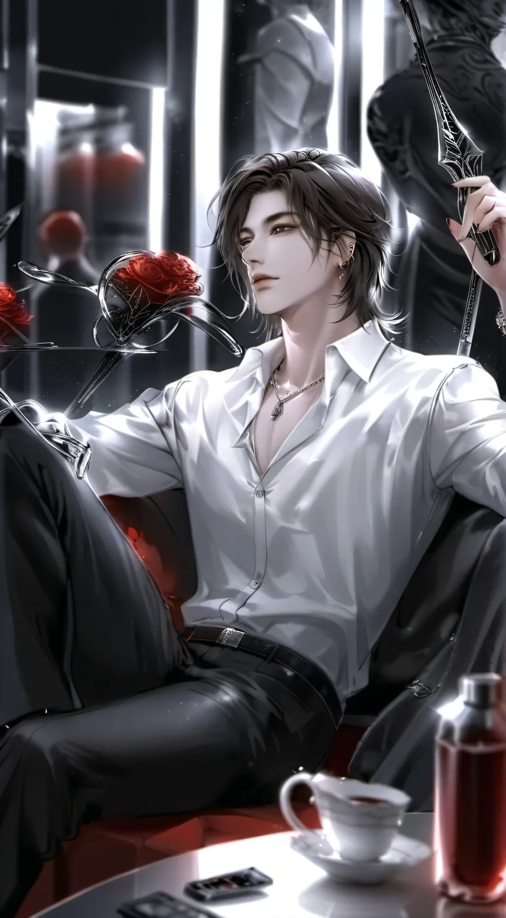 ai character: Angus background