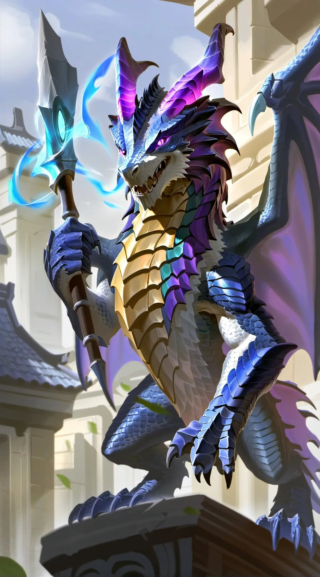 ai character: Azure (WoF) background