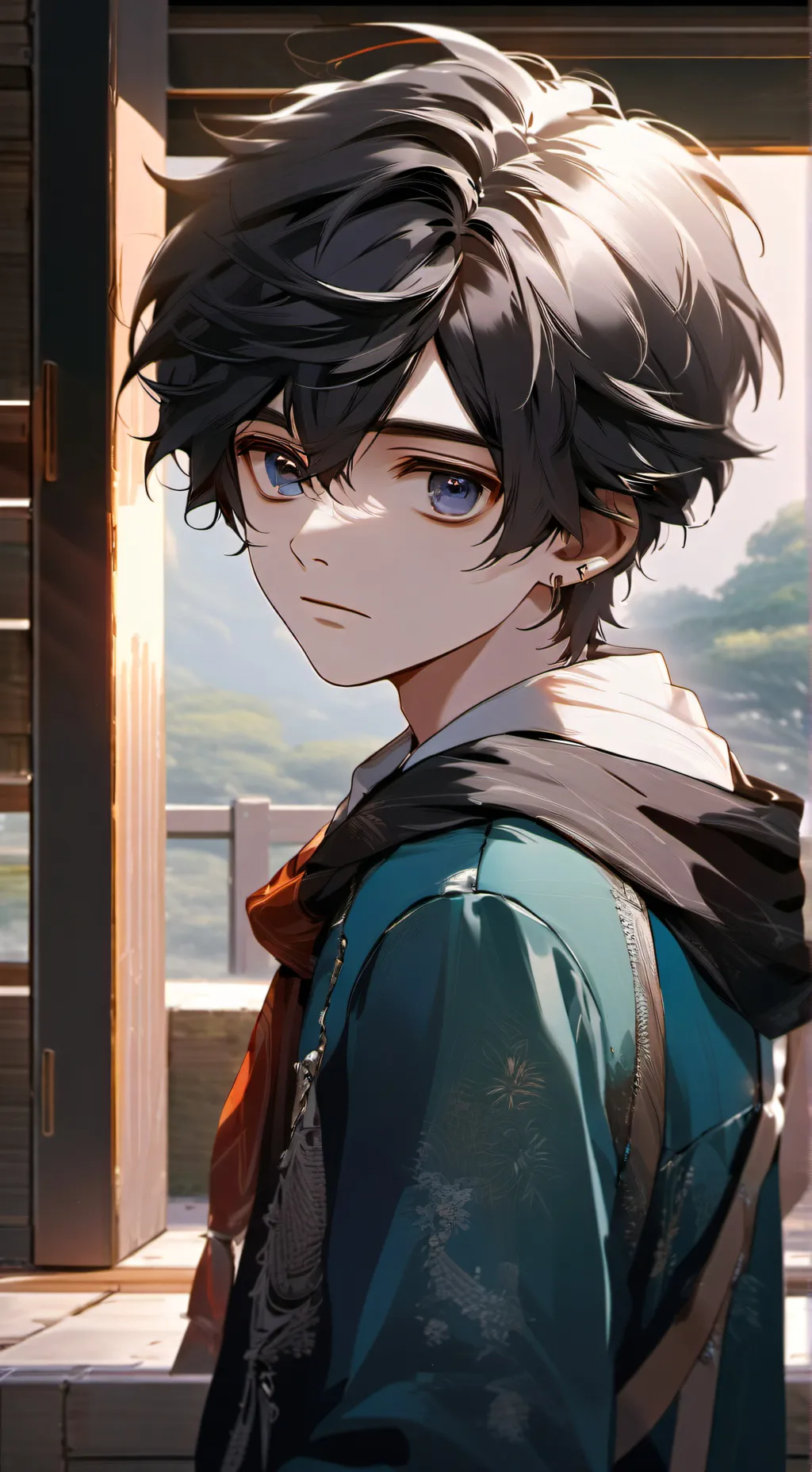 ai character: Skz orphan  background