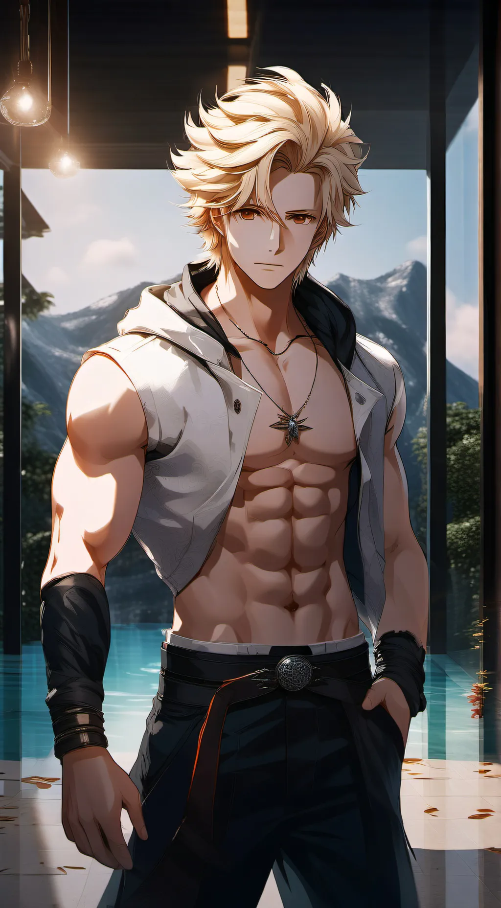 ai character: Leo background