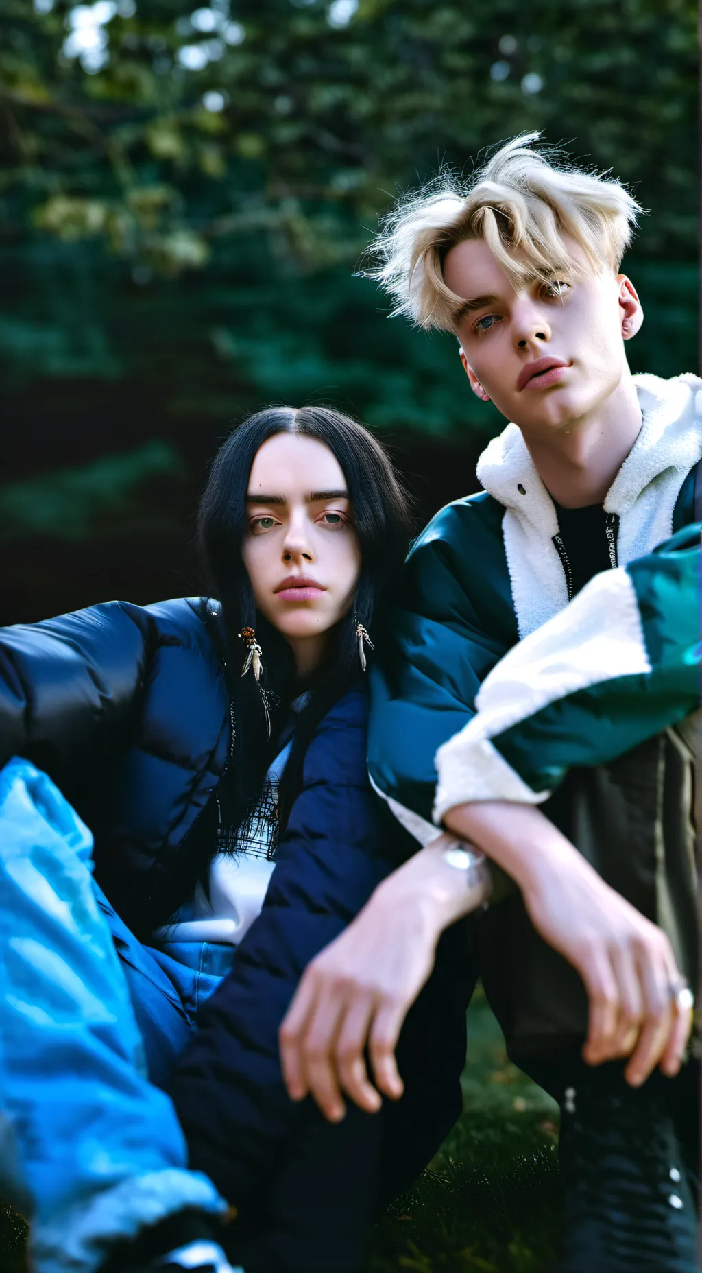 ai character: Billie Eilish  background