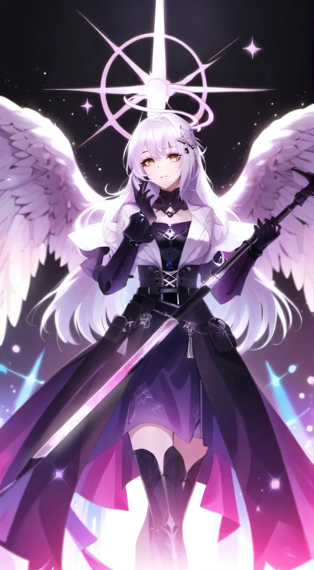 ai character: ангели  background