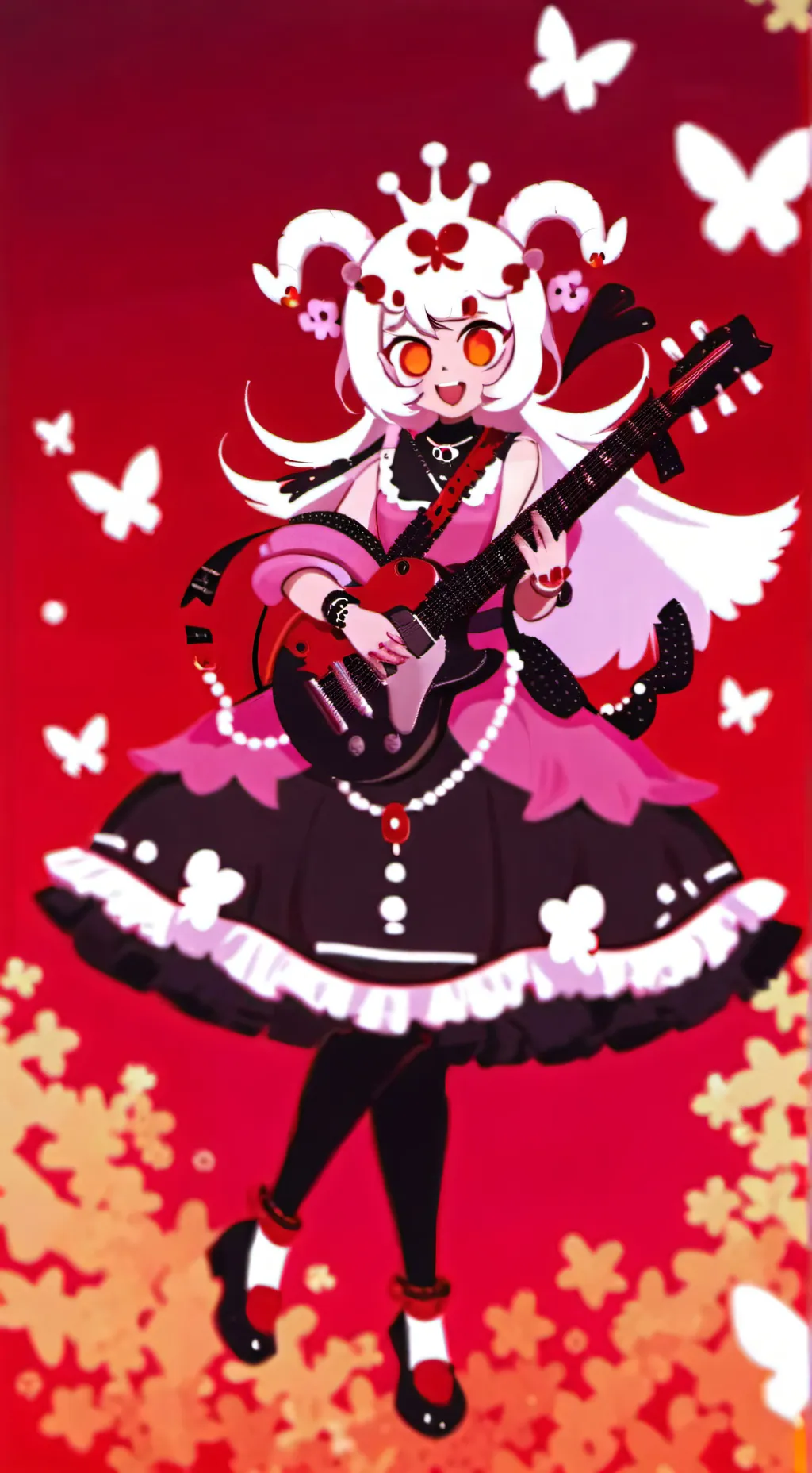 ai character: Candy apple cookie background