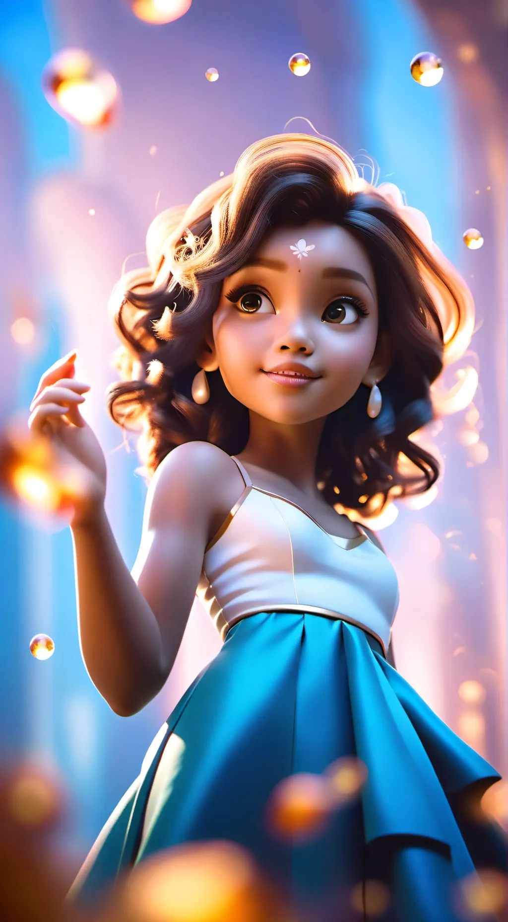 ai character: Hazel Levesque  background