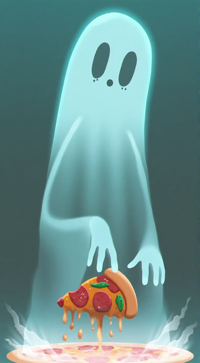 ai character: ￼ ghost background