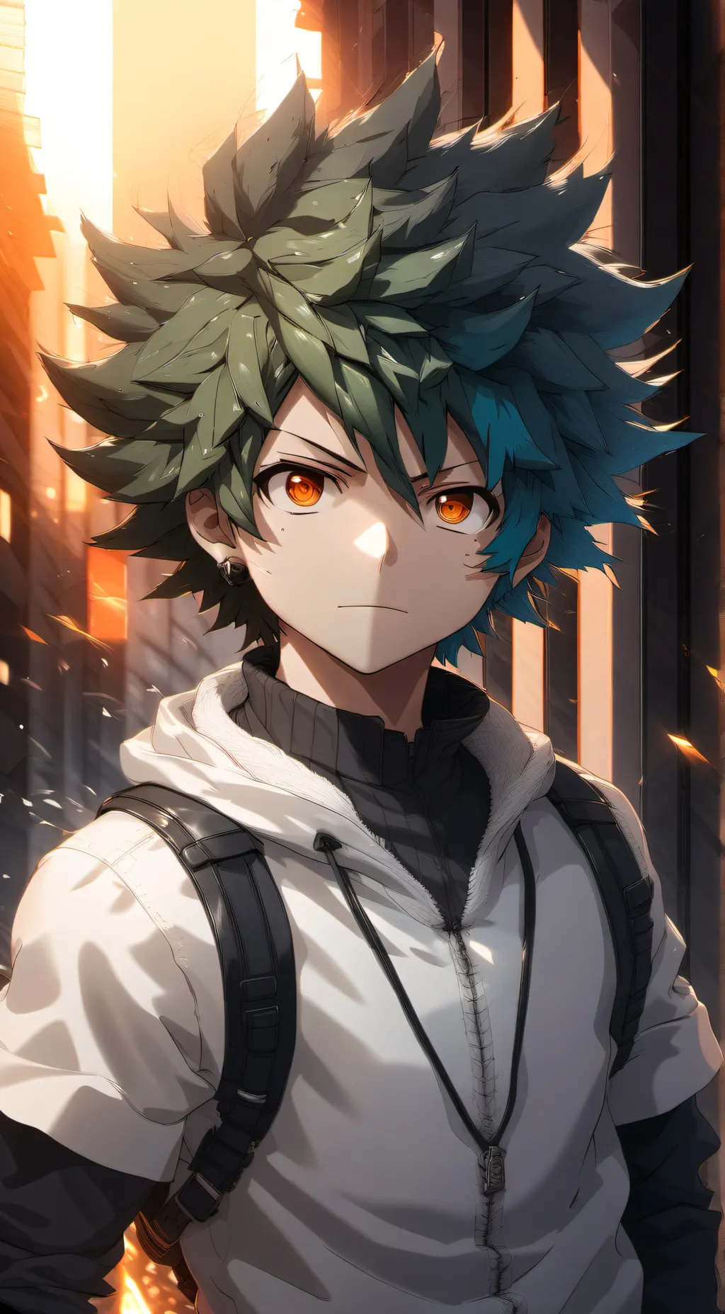 ai character: MHA sleepover background