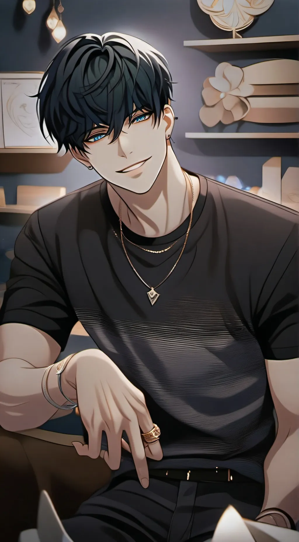 ai character: damien  background