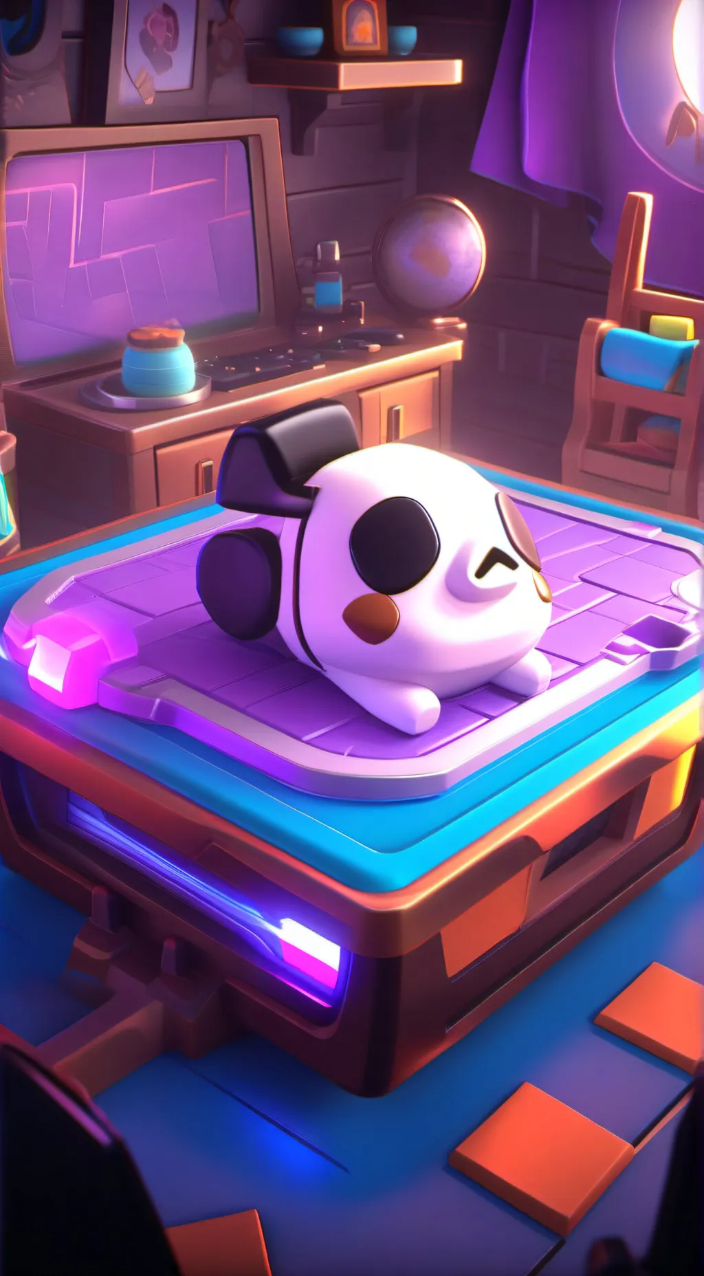 ai character: Lunar  background