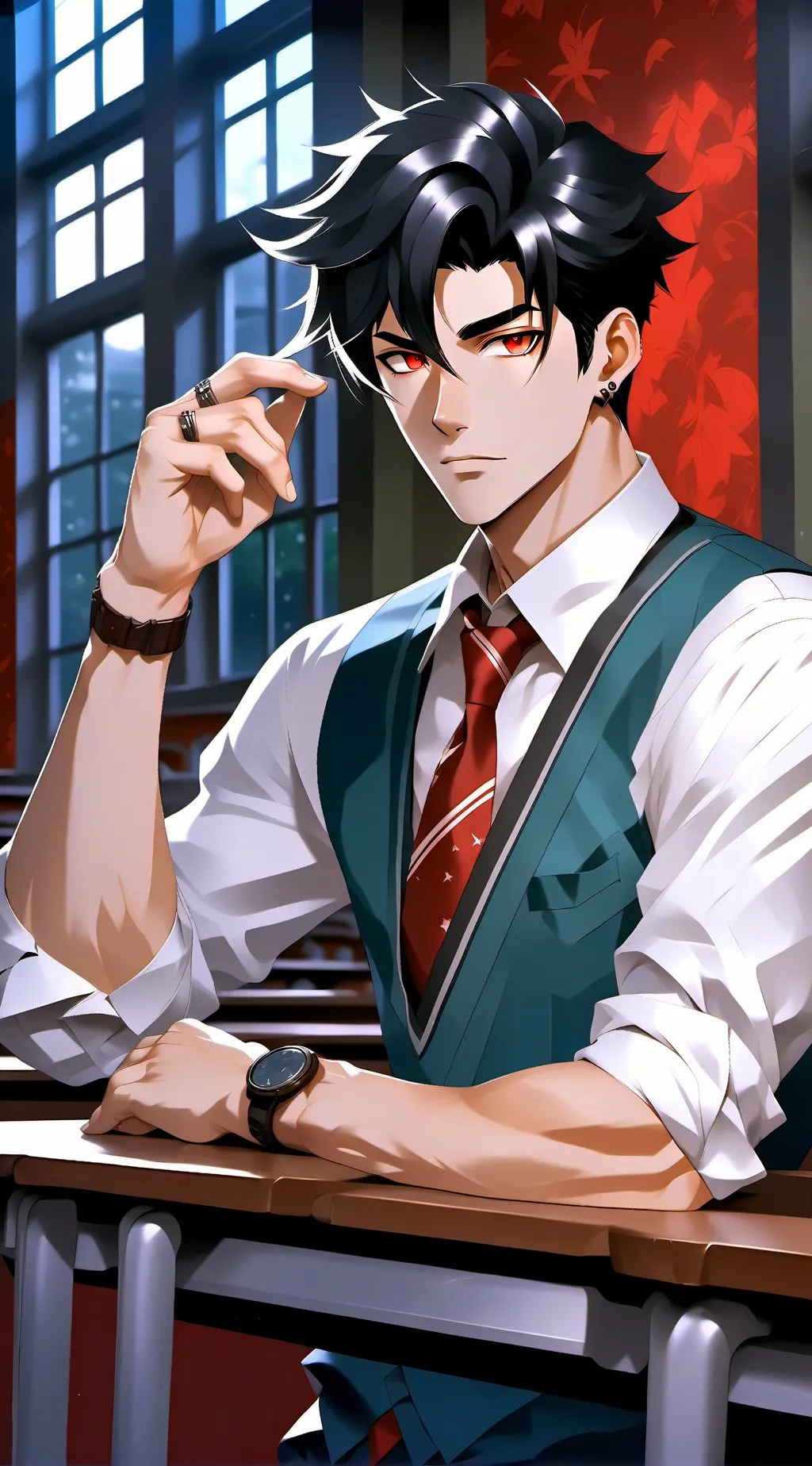 ai character: Aaron background