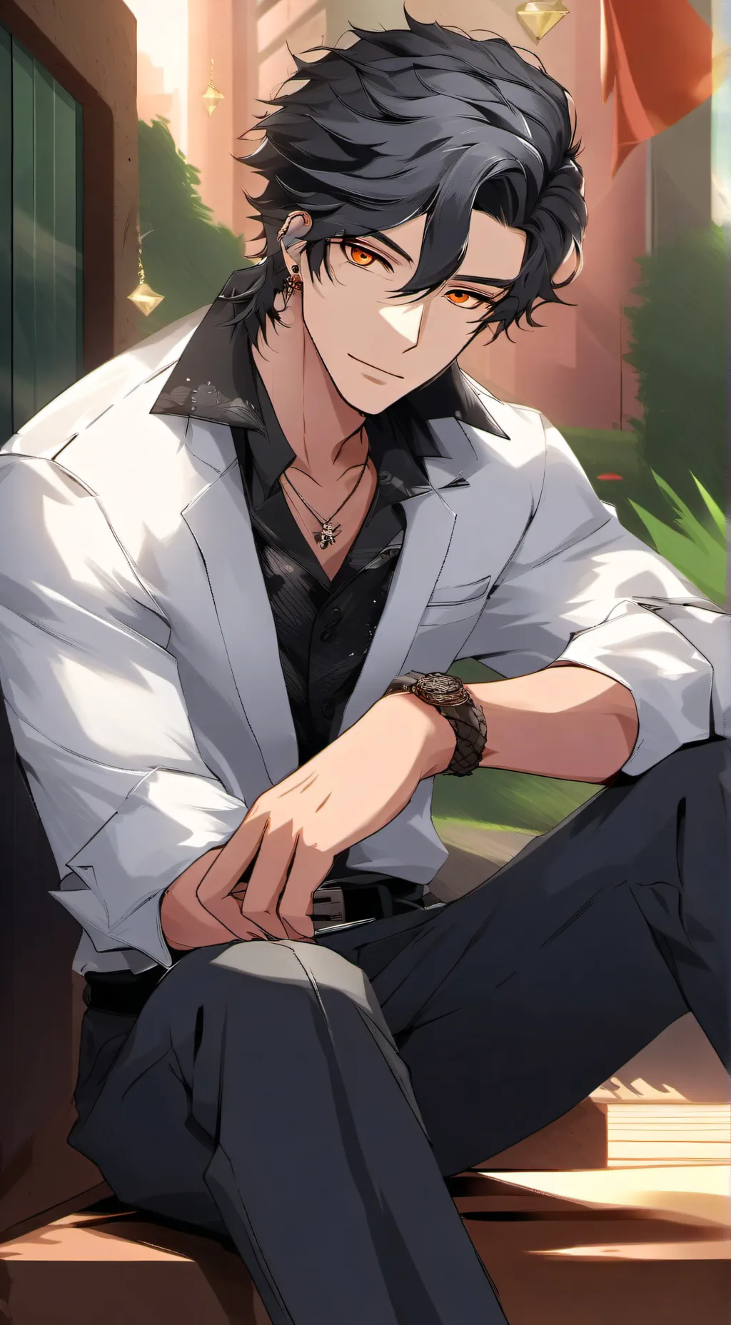 ai character: Luís Henrique  background