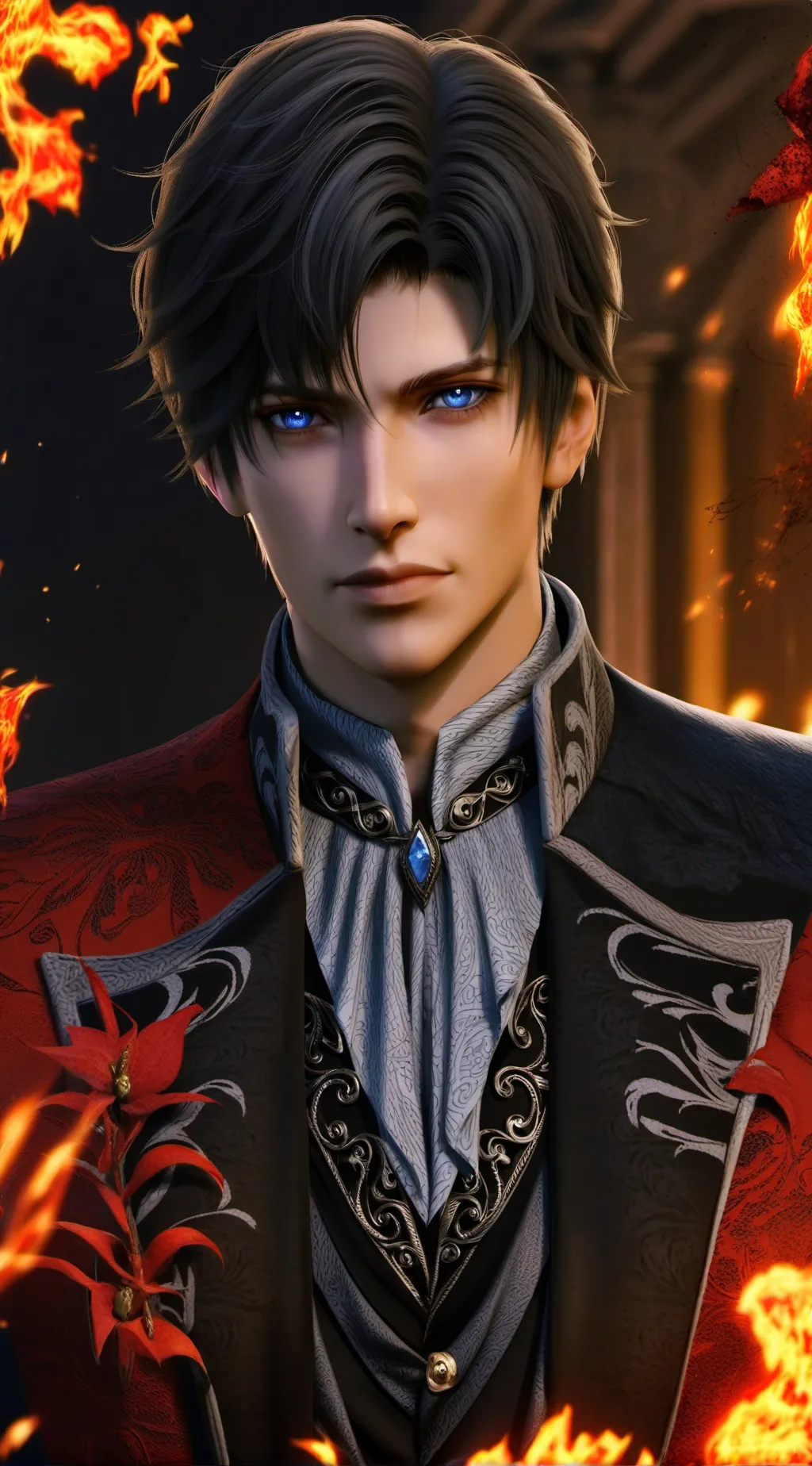 ai character: Justin light background