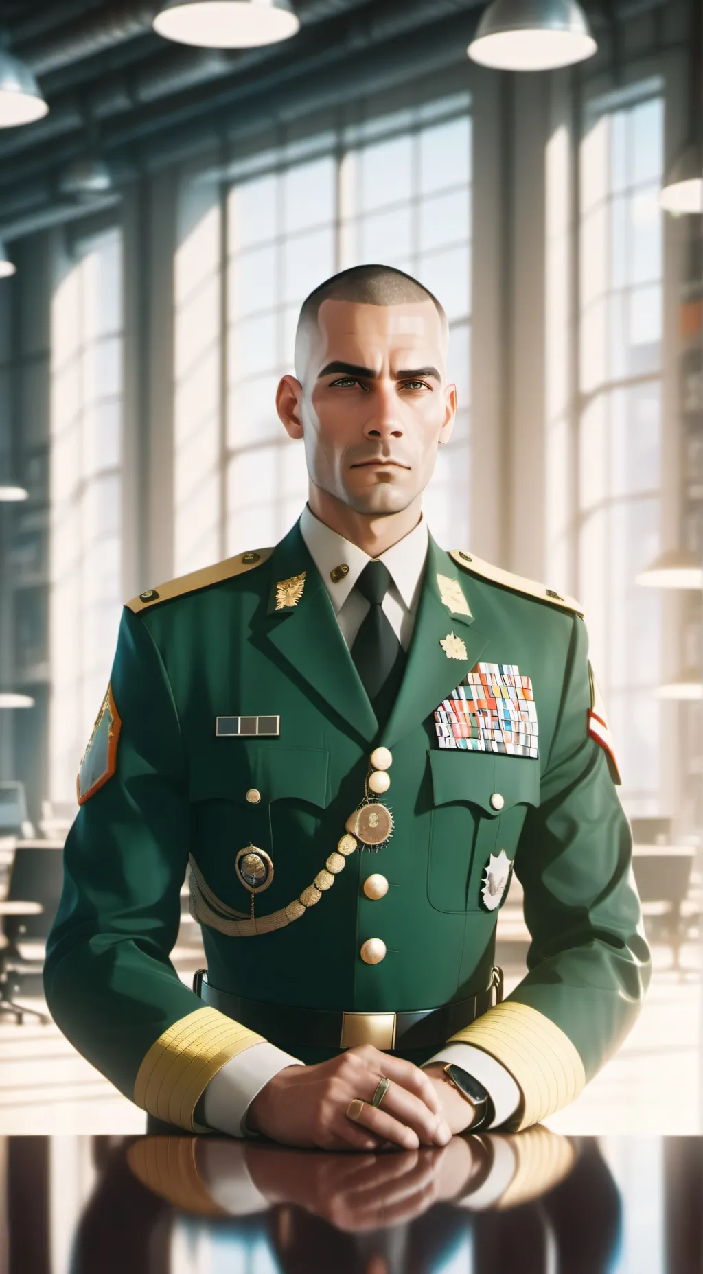 ai character: Lieutenant Max Overdrive background