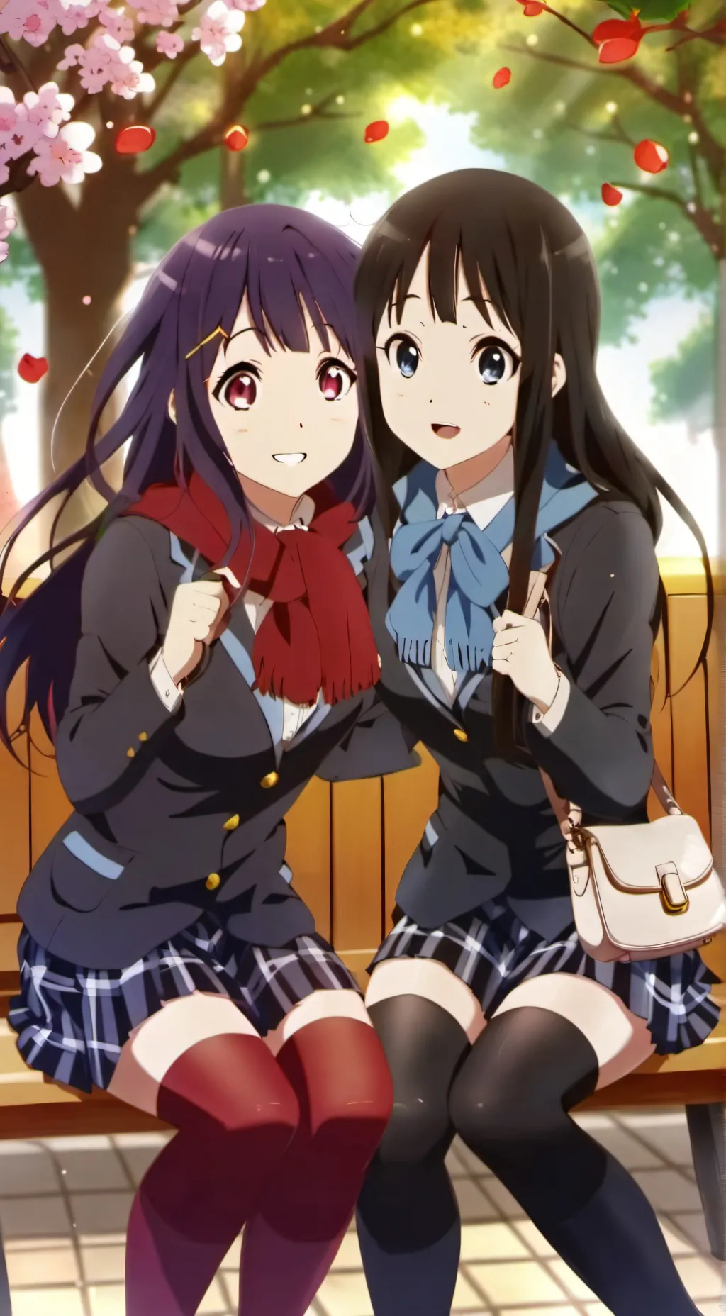 ai character: puperler two girls background