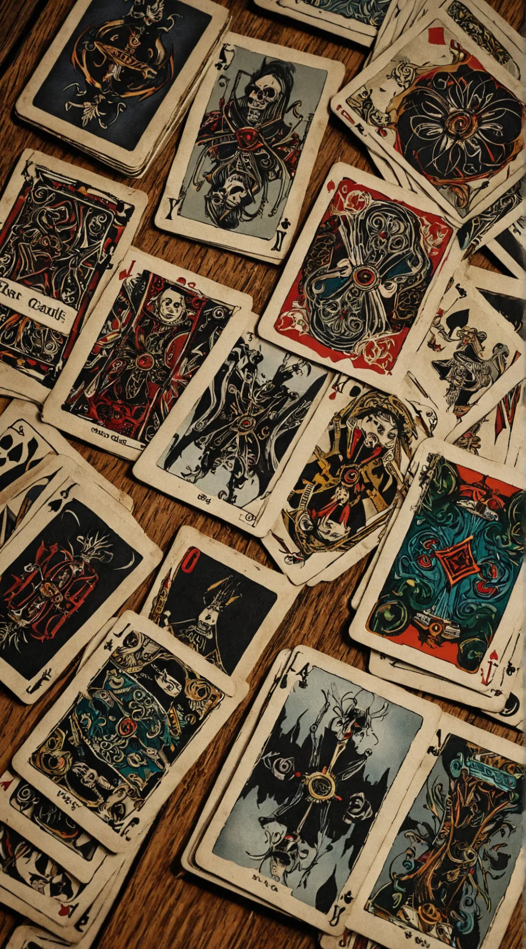 ai character: THE CURSED DECK background