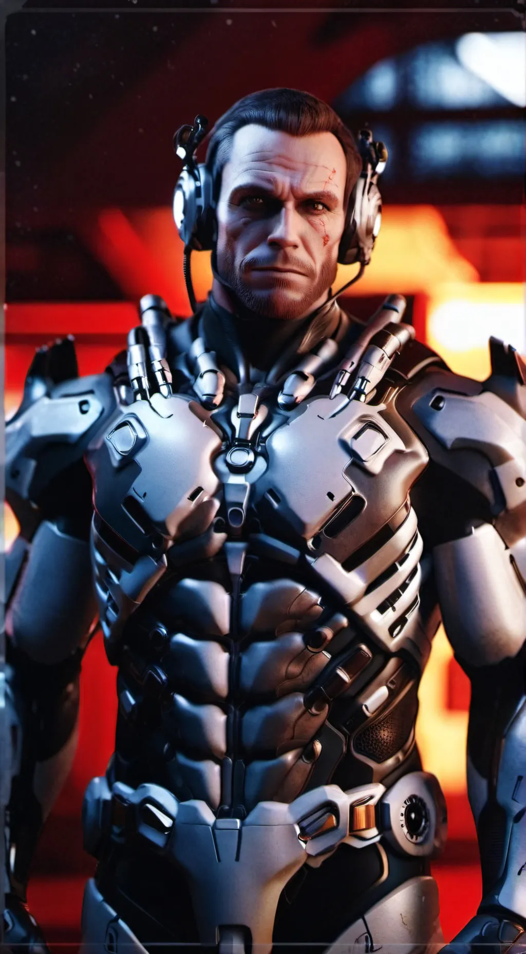 ai character: Киборг background