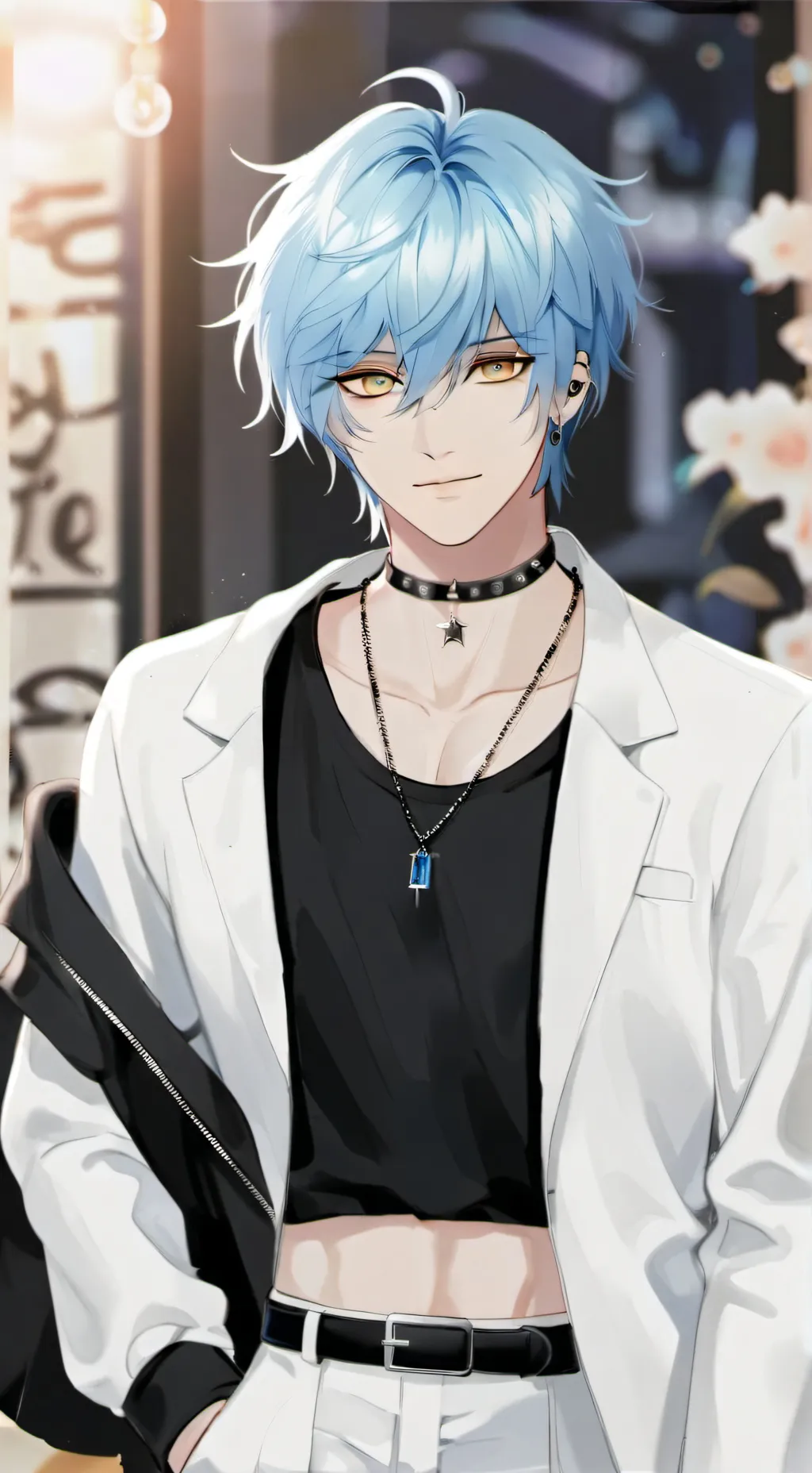 ai character: †🖤River🖤† background