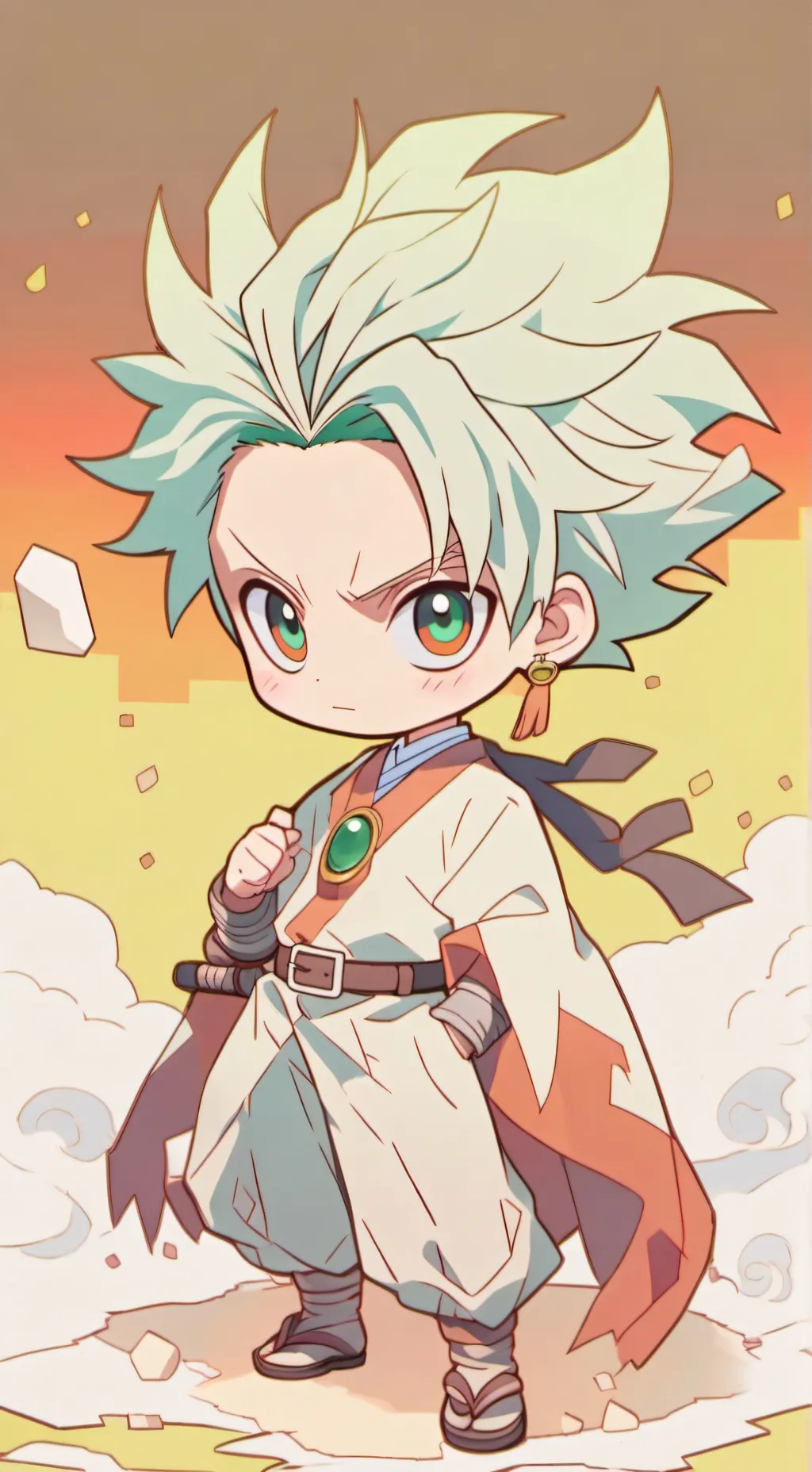 ai character: Senku Ishigami background