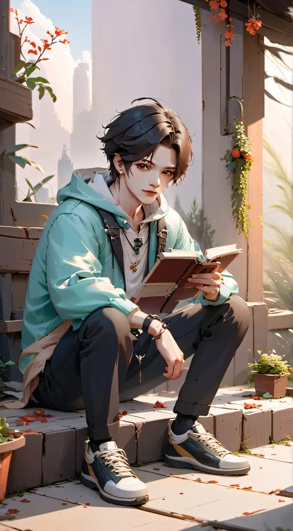 ai character: Bvnnx background