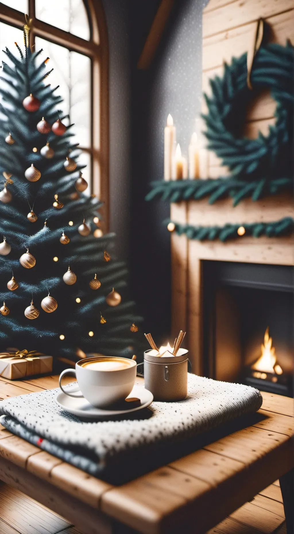 ai character: Christmas Eve background