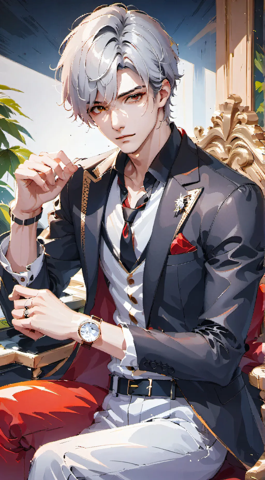 ai character: Kyle - The Wealthy Rival background