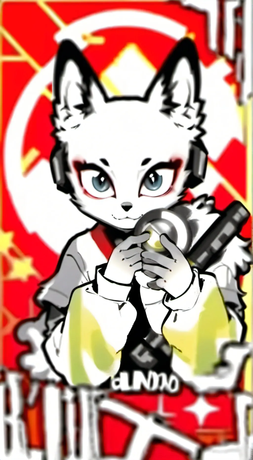 ai character: furry test background