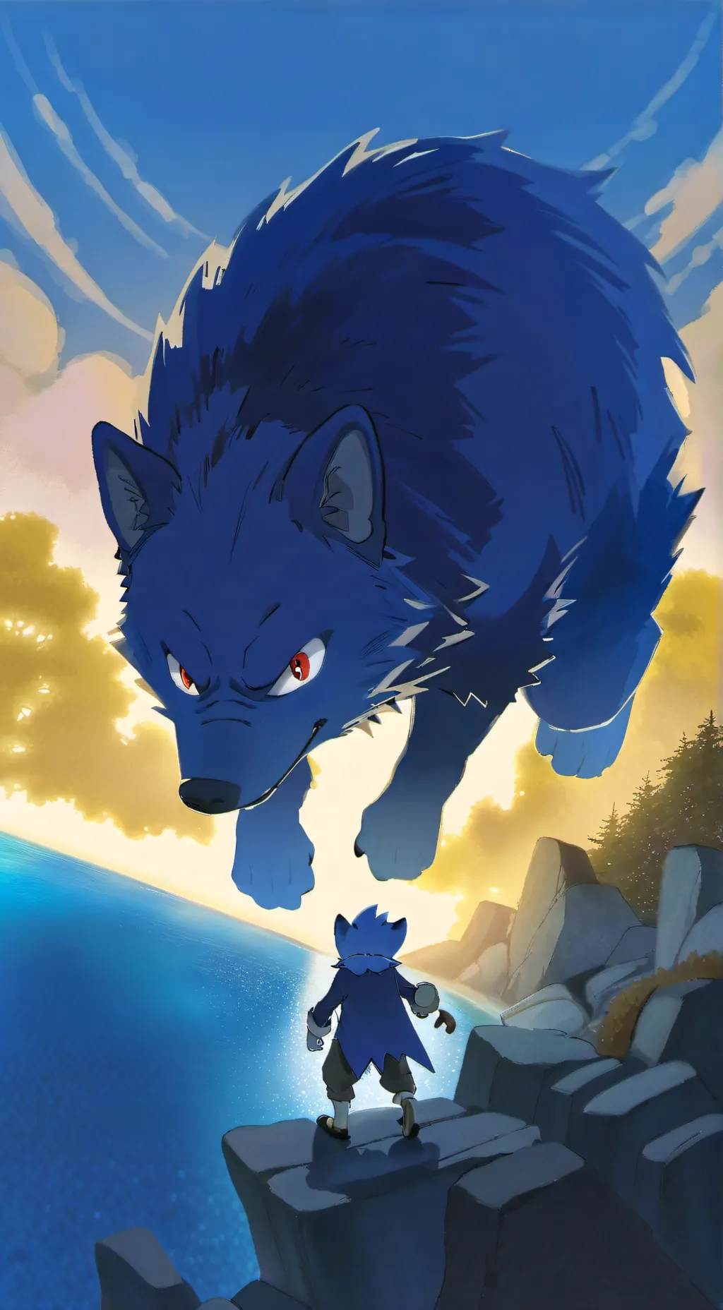 ai character: Sonic  background