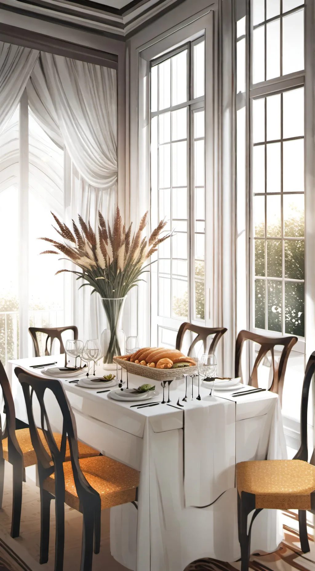 ai character: Family Gathering background