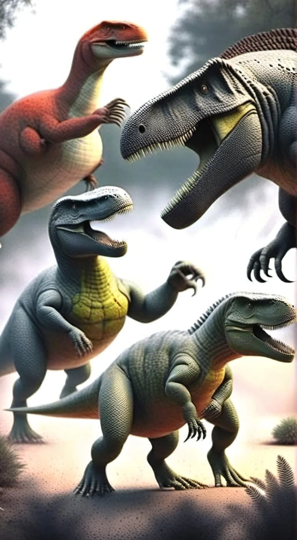 ai character: dinosaur wars background