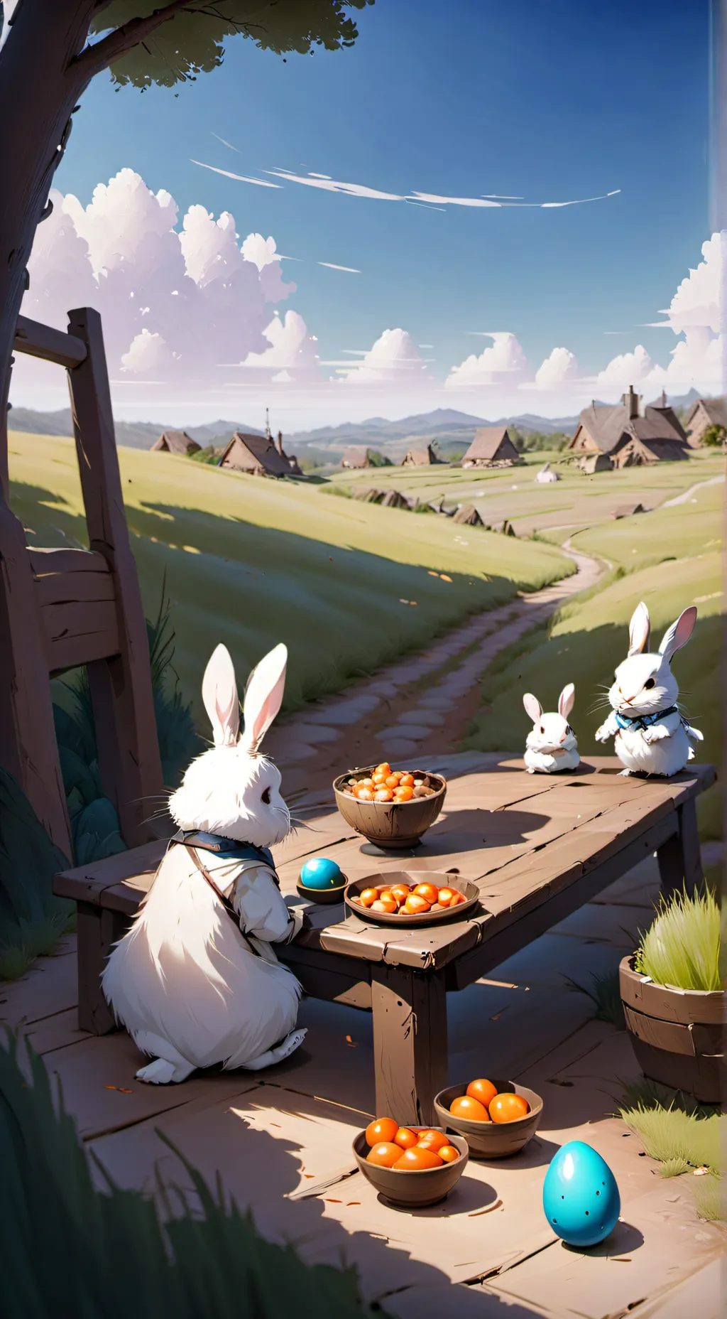 ai character: Countrys/easter background