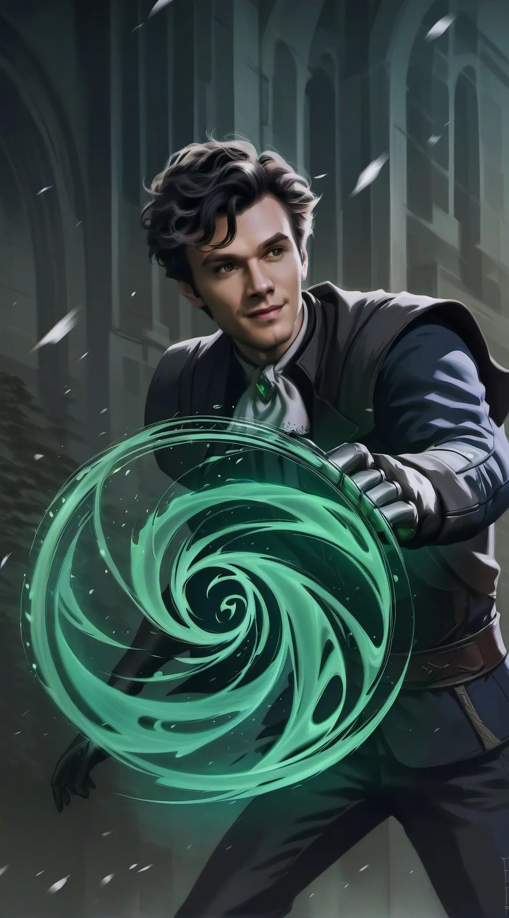 ai character: Mattheo Riddle  background