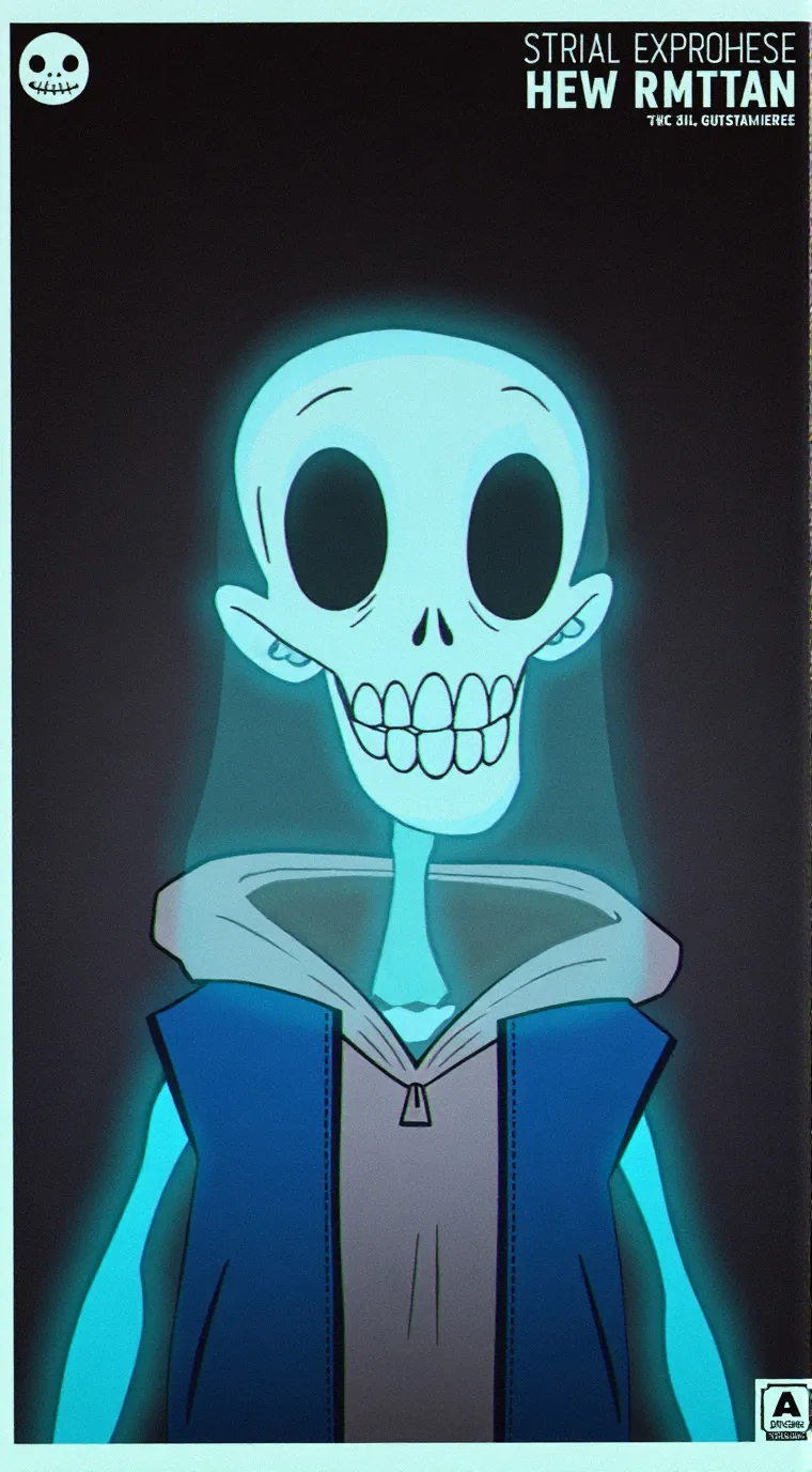 ai character: sans sleeping  background