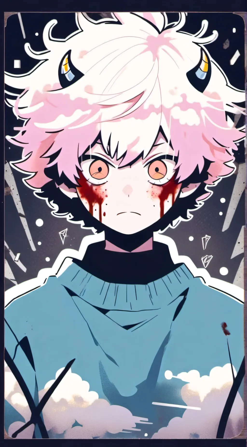 ai character: MHA infection AU background