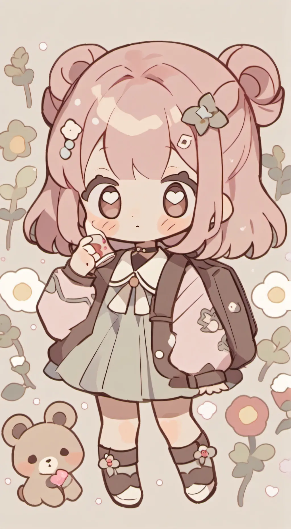 ai character: Baby lala background