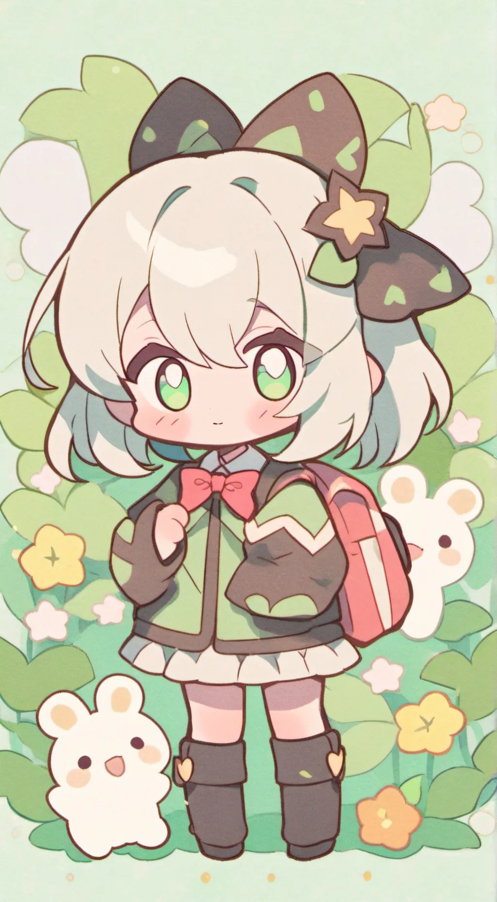 ai character: Niña caprichosa  background