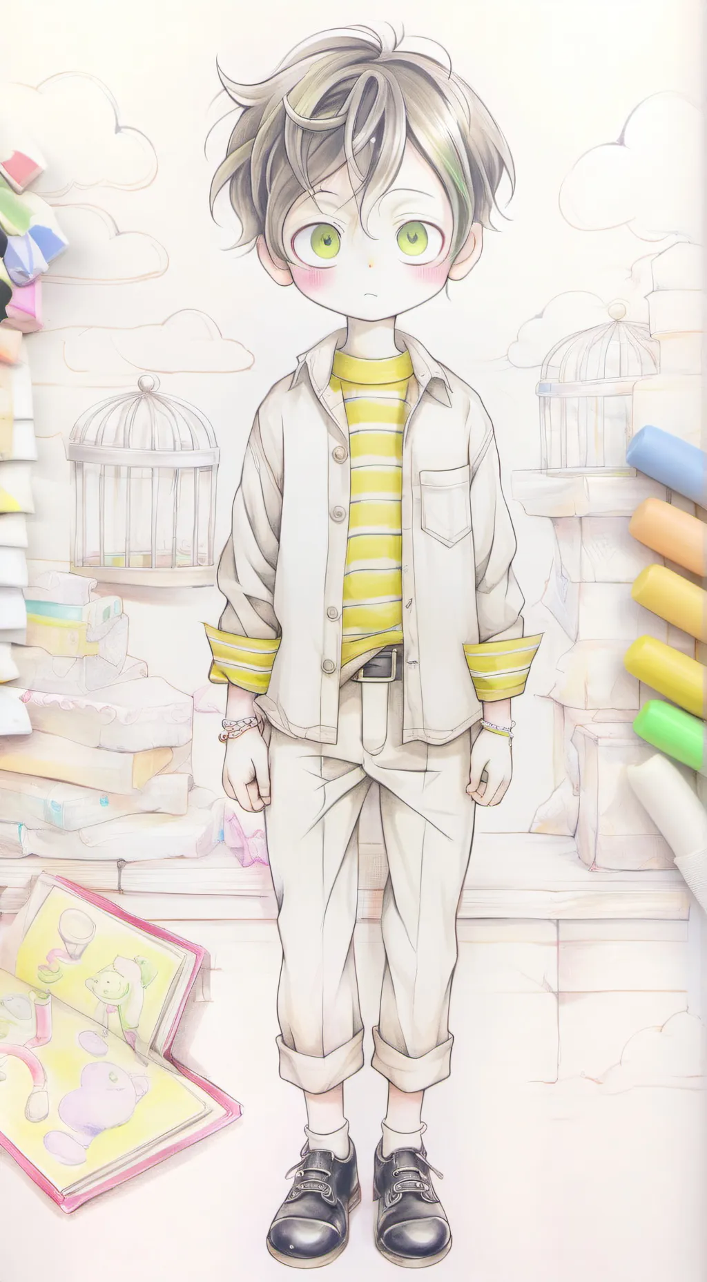 ai character: Isaac (my first oc background