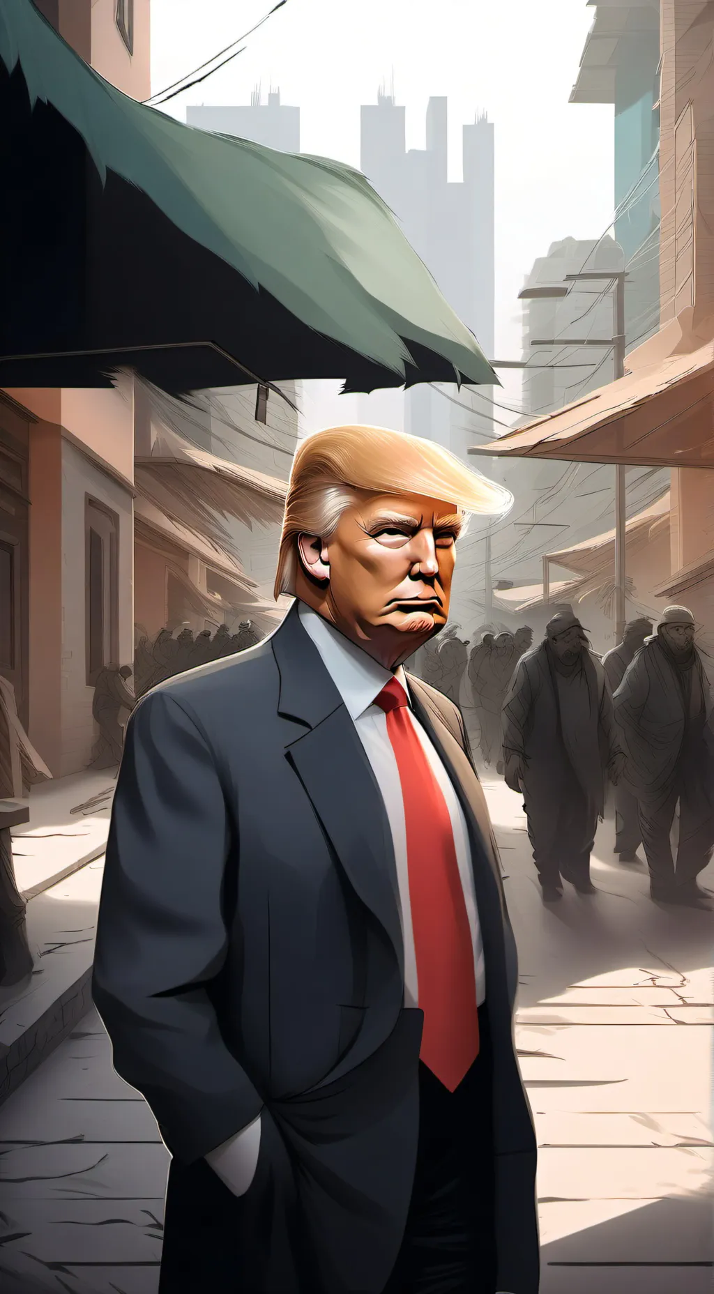 ai character: Donald Trump background